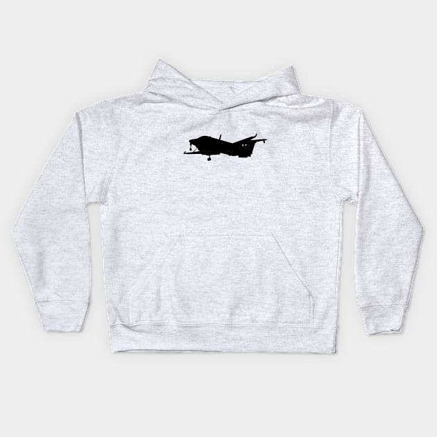 Beechcraft 1900 Kids Hoodie by TheWingedLlama